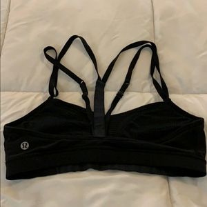 Lululemon size 6 black sports bra